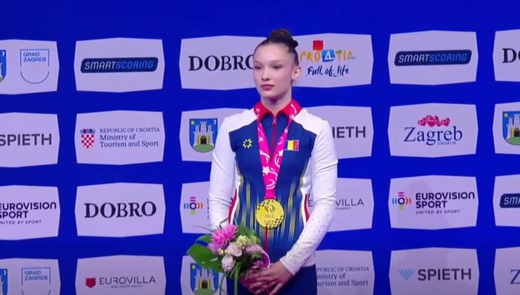 România are o nouă campioană europeană la gimnastică. Aniela Tudor a cucerit aurul la Zagreb