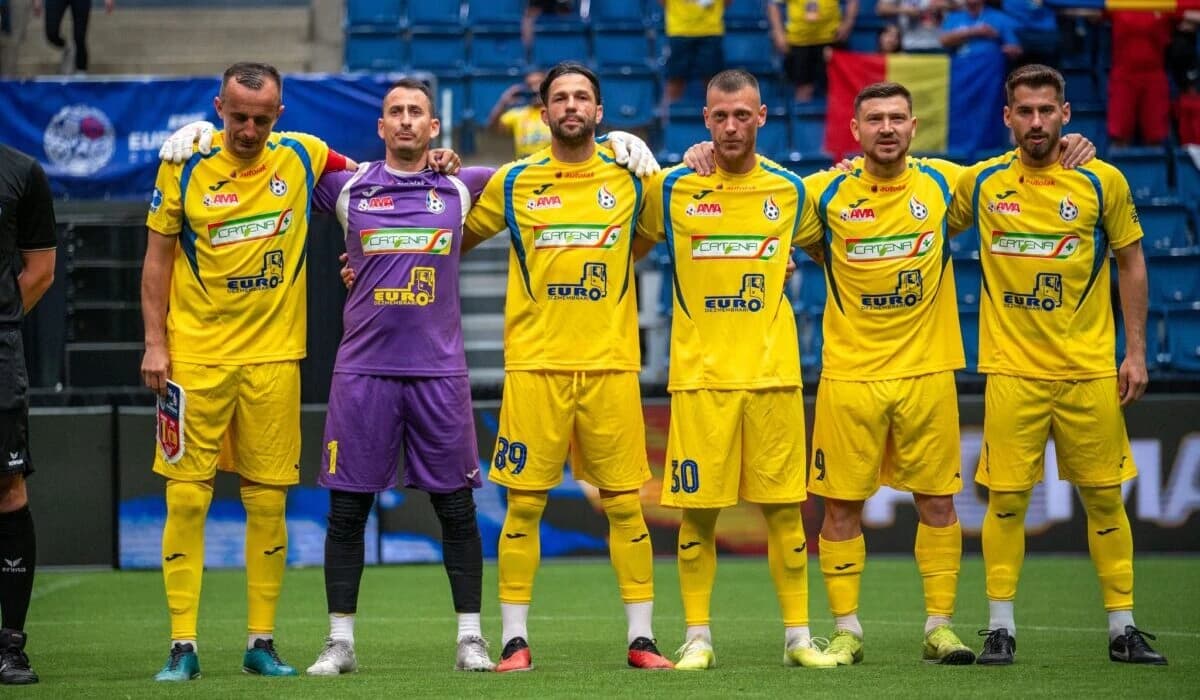 România – Austria 4-0. “Tricolorii” face show în optimile Europeanului de Minifotbal