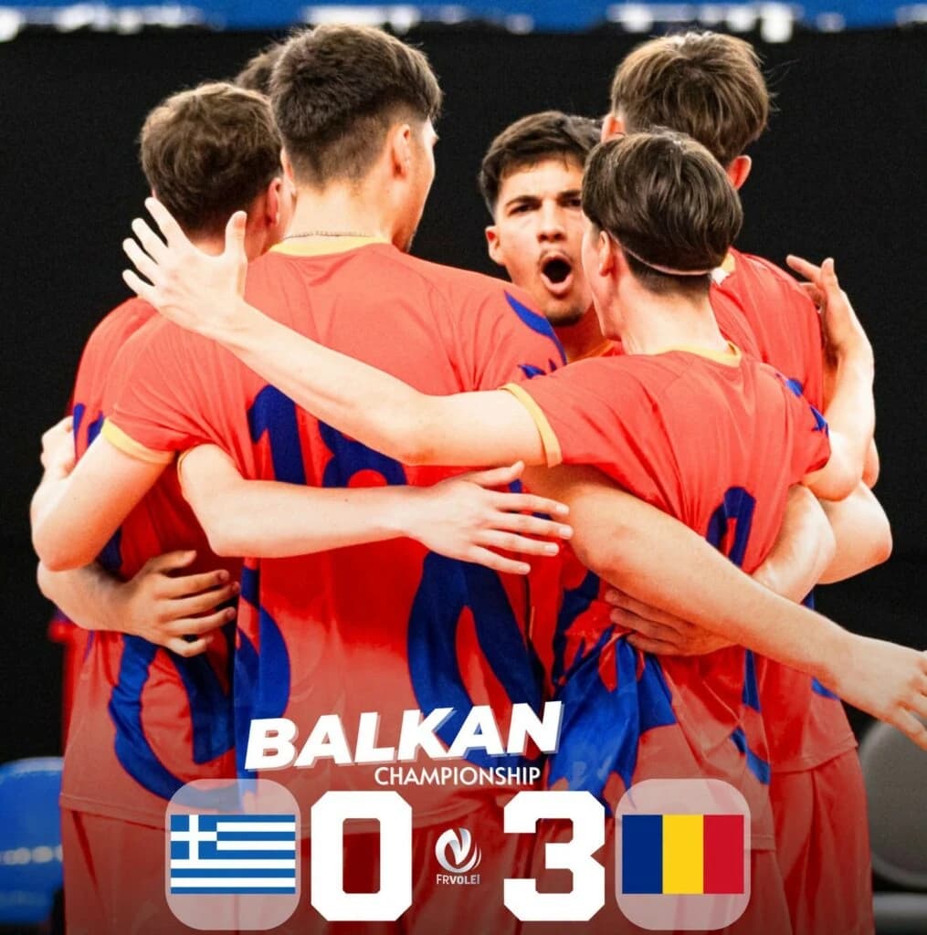 România încheie pe locul al cincilea Campionatul Balcanic U18 de volei masculin de la Podgorica