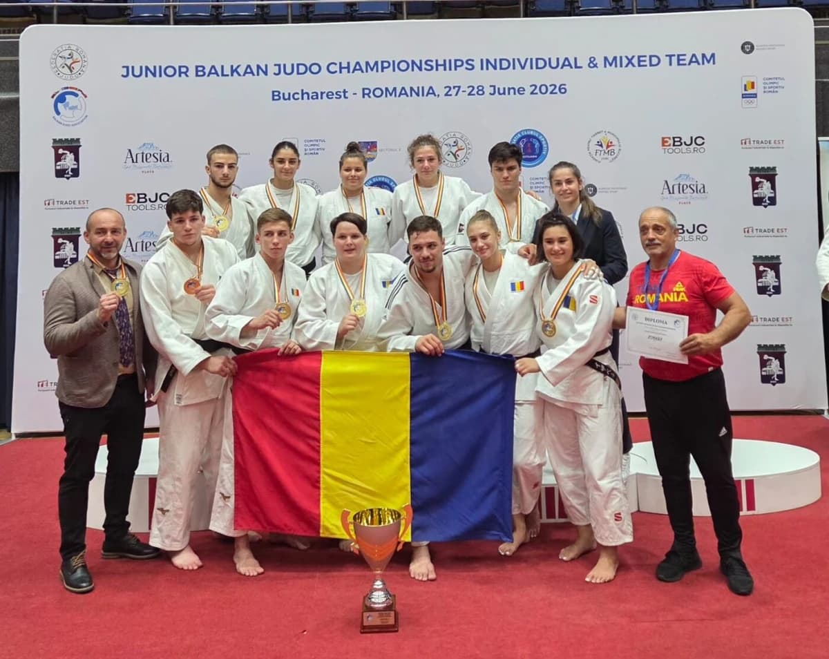 România, locul 1 cu 16 medalii la Campionatul Balcanic de Judo U21 de la București! Cine sunt premia