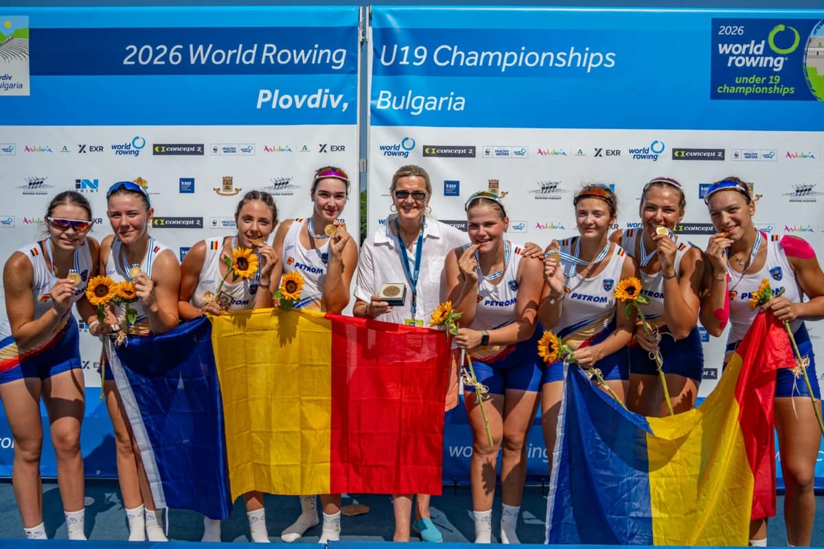 România, performanță uluitoare la canotaj! Locul 1 în clasamentul pe medalii la Campionatele Mondial