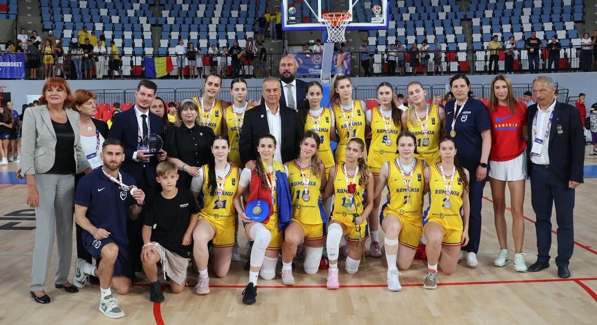 România pierde finala Europeanului de baschet feminin U18 de la Tulcea, dar promovează în Divizia A