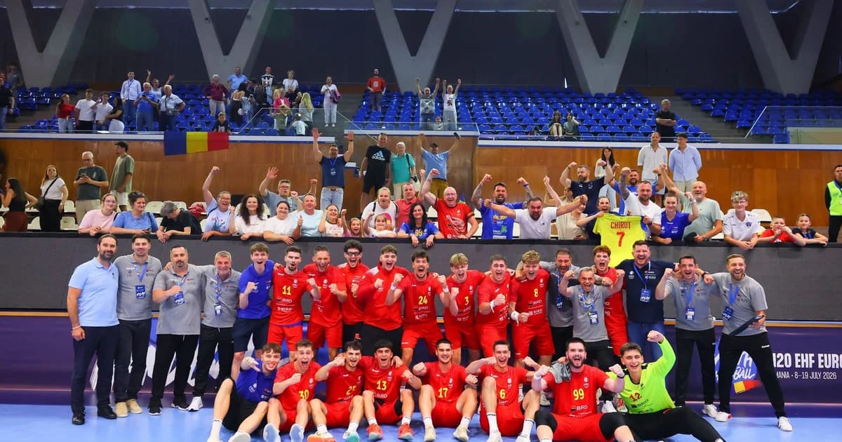 România s-a calificat în grupele principale la EURO U20 de handbal masculin! Victorie cu Israel