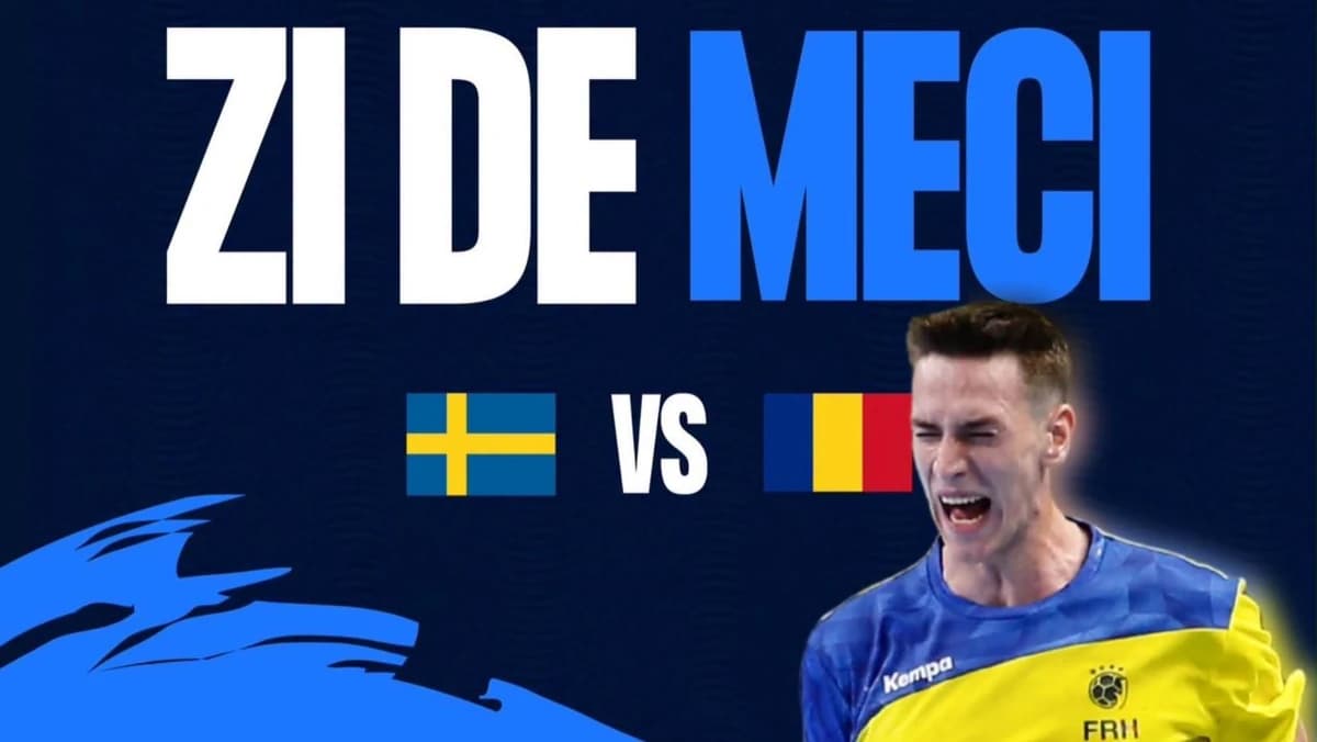 România - Suedia, al doilea meci al tricolorilor la Men’s 20 EHF EURO 2026, LIVE pe VOYO de la 17:00