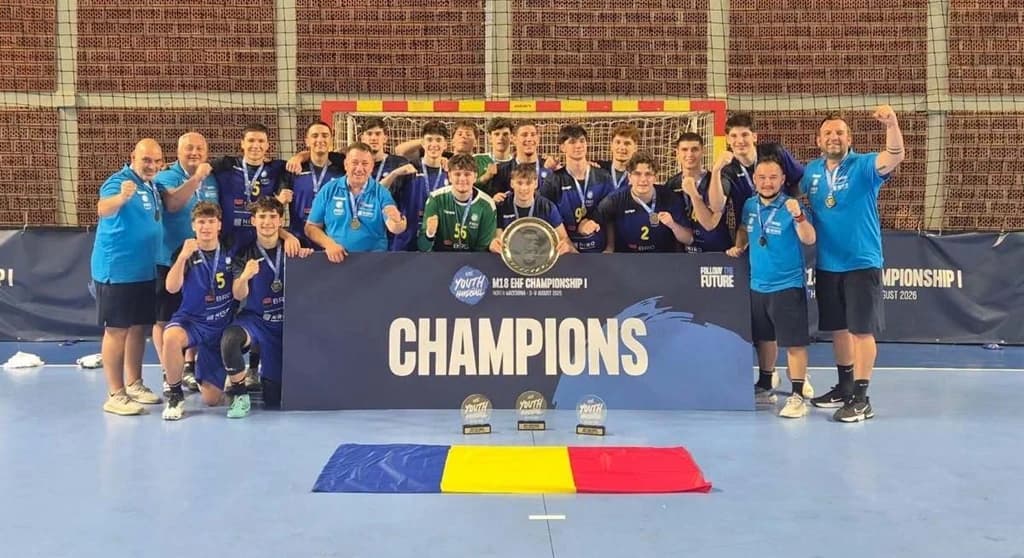 România, triumf la Skopje și calificare la Europeanul U20 de handbal masculin