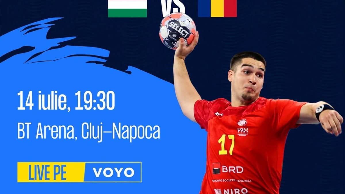 România - Ungaria, meci capital la Men’s 20 EHF EURO 2026, de la 19:30 pe VOYO!