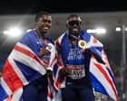 Romell Glave soars to 100m title as Jeremiah Azu makes it British one-two
