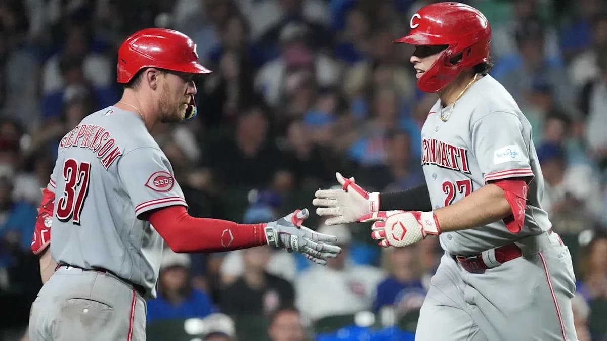 Rookie Sal Stewart homers for the 3rd straight game, helping the Reds beat the Cubs 7-5