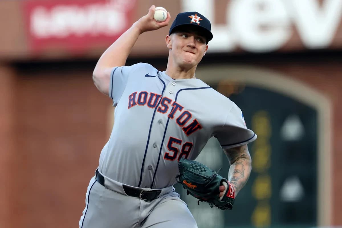 Rookies Bryce Eldridge and Carson Whisenhunt lead the Giants past the Astros, 4-1