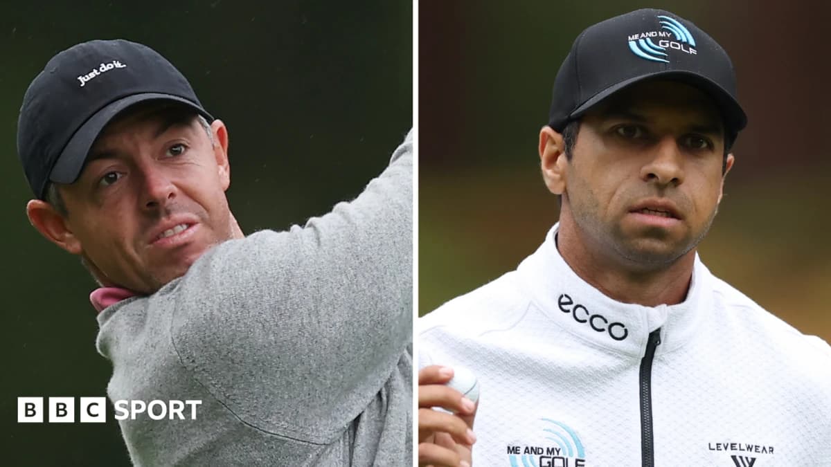 Rory McIlroy falters as Aaron Rai takes joint first-round lead at Wentworth