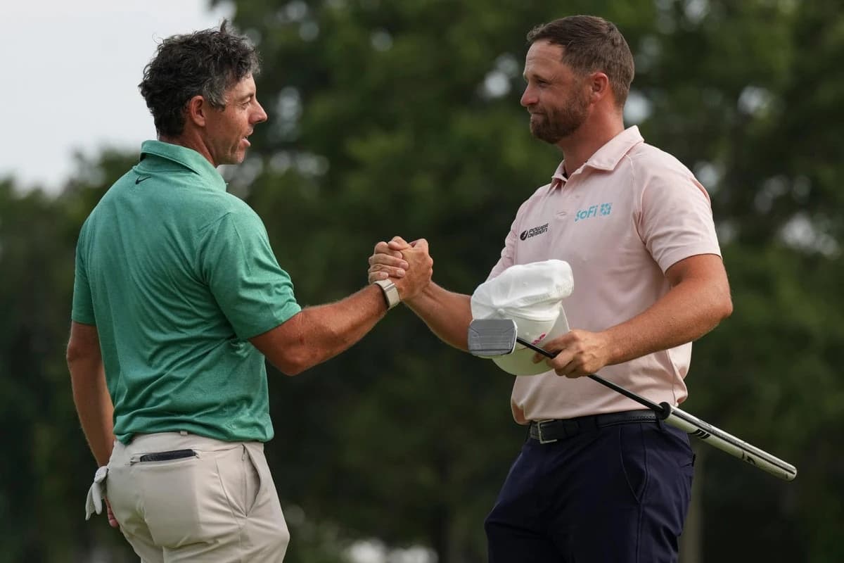 Rory McIlroy fightback falters late on as Wyndham Clark wins BMW Championship