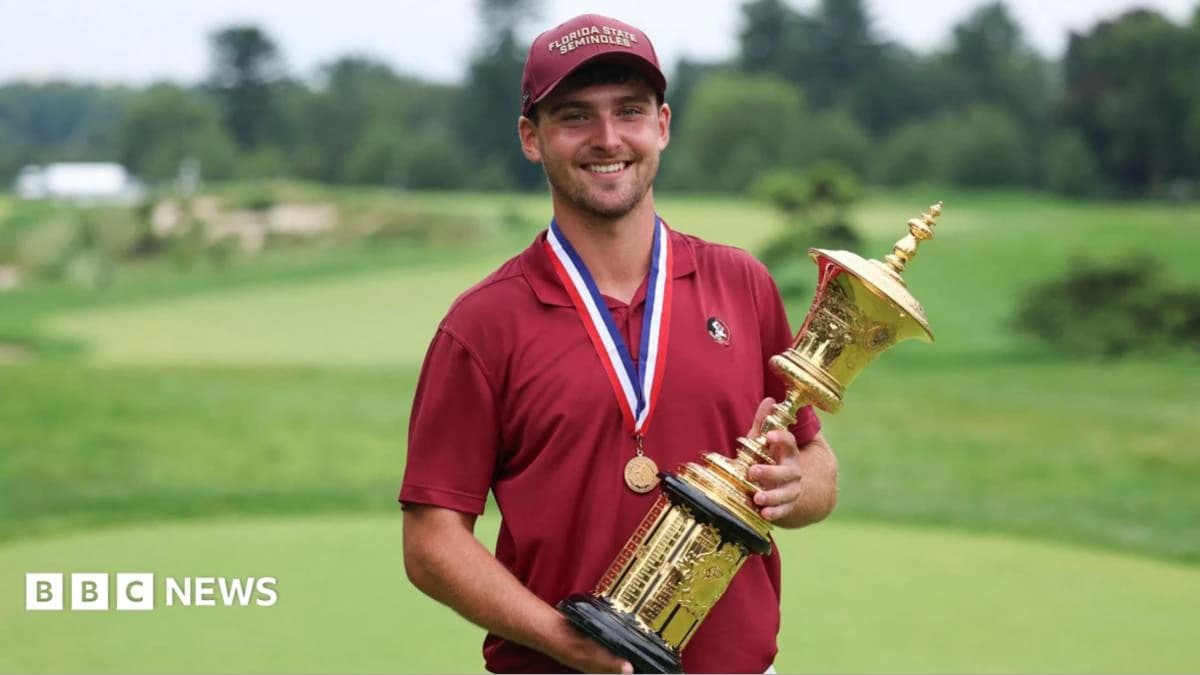 Rotherham golf club 'incredibly proud' of Jack Whaley's US Amateur win