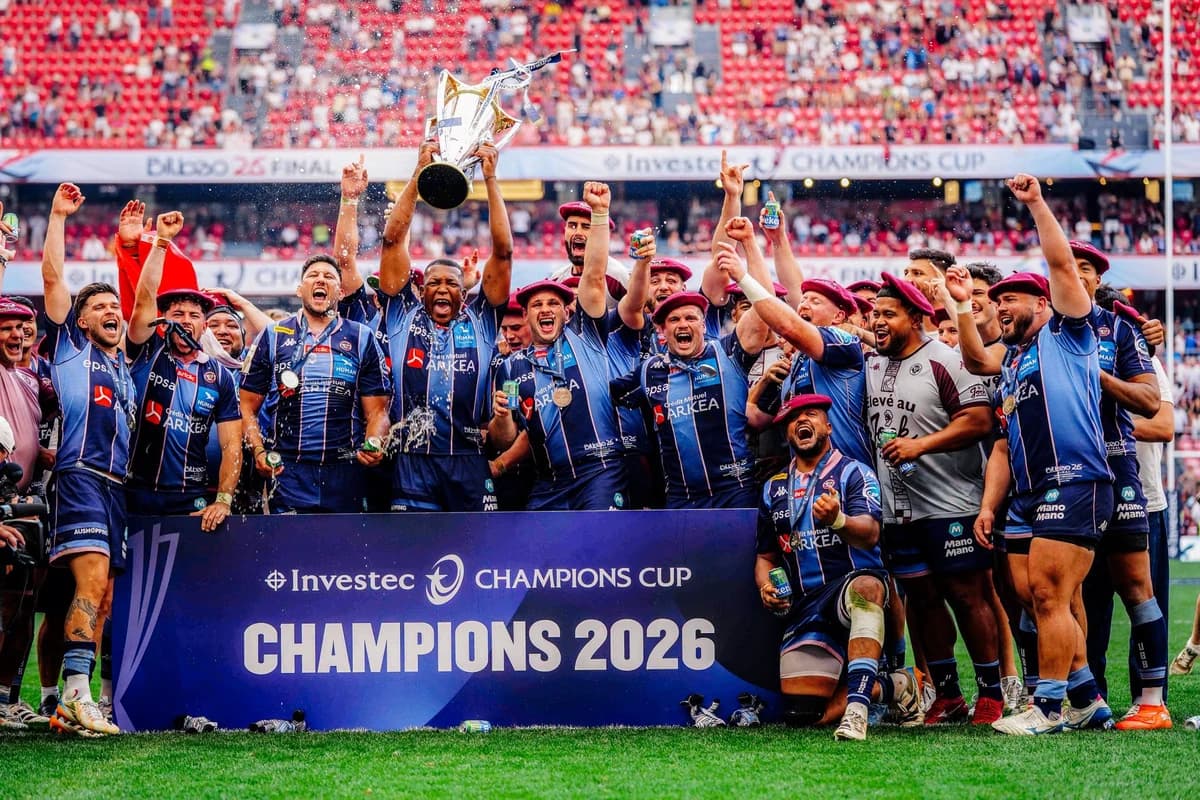 Rugby: Invitată la Palatul Élysée de către Macron după câştigarea titlului european, echipa UBB a re