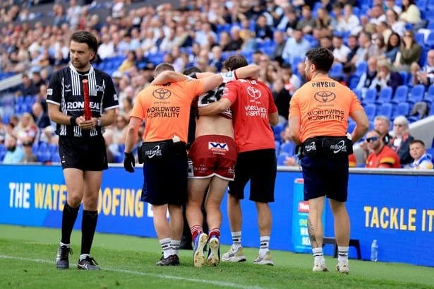 Rugby League game stopped as player collapses after injury