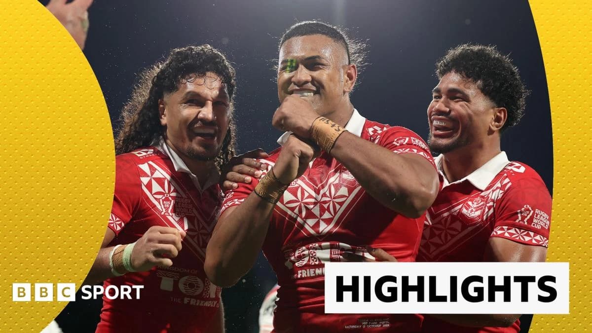Rugby League World Cup: Tonga stuns England in World Cup opener - highlights