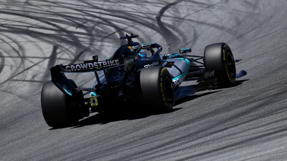 Russell fastest from Piastri and Leclerc in Barcelona FP1