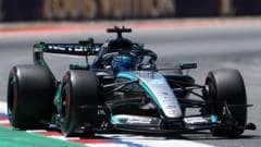 Russell fastest in Barcelona first practice