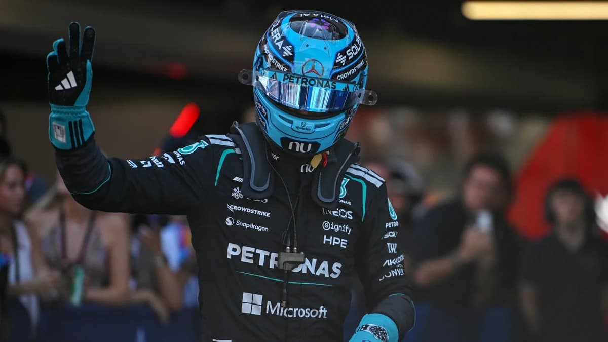 Russell storms to pole in Barcelona as Leclerc crashes out