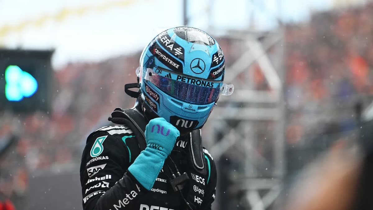 Russell surges to victory in Zandvoort Sprint ahead of Leclerc and Norris
