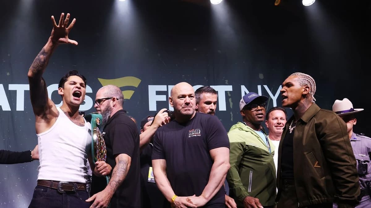 Ryan Garcia, Conor Benn pulled apart in fiery confrontation as KO promises made