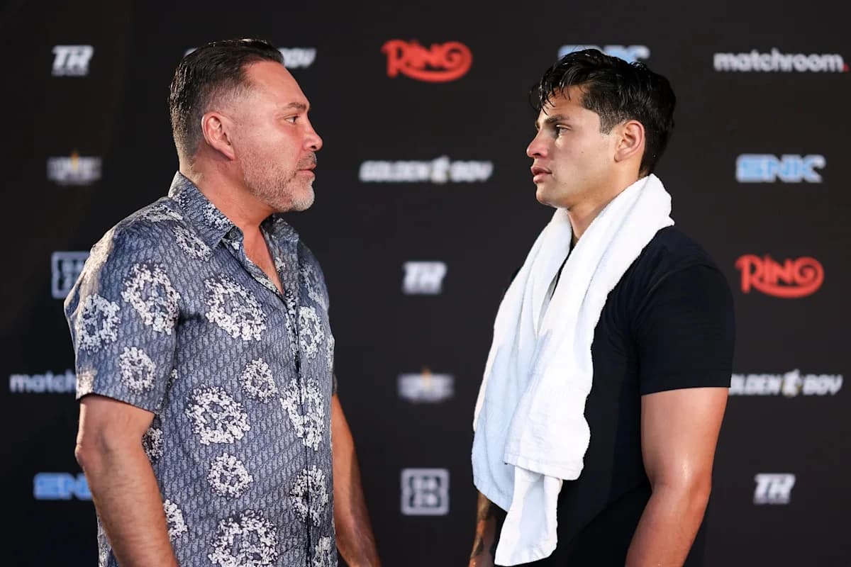 Ryan Garcia frustrated with 'disrespectful' Oscar De La Hoya: 'Bro, collect your check and move on'