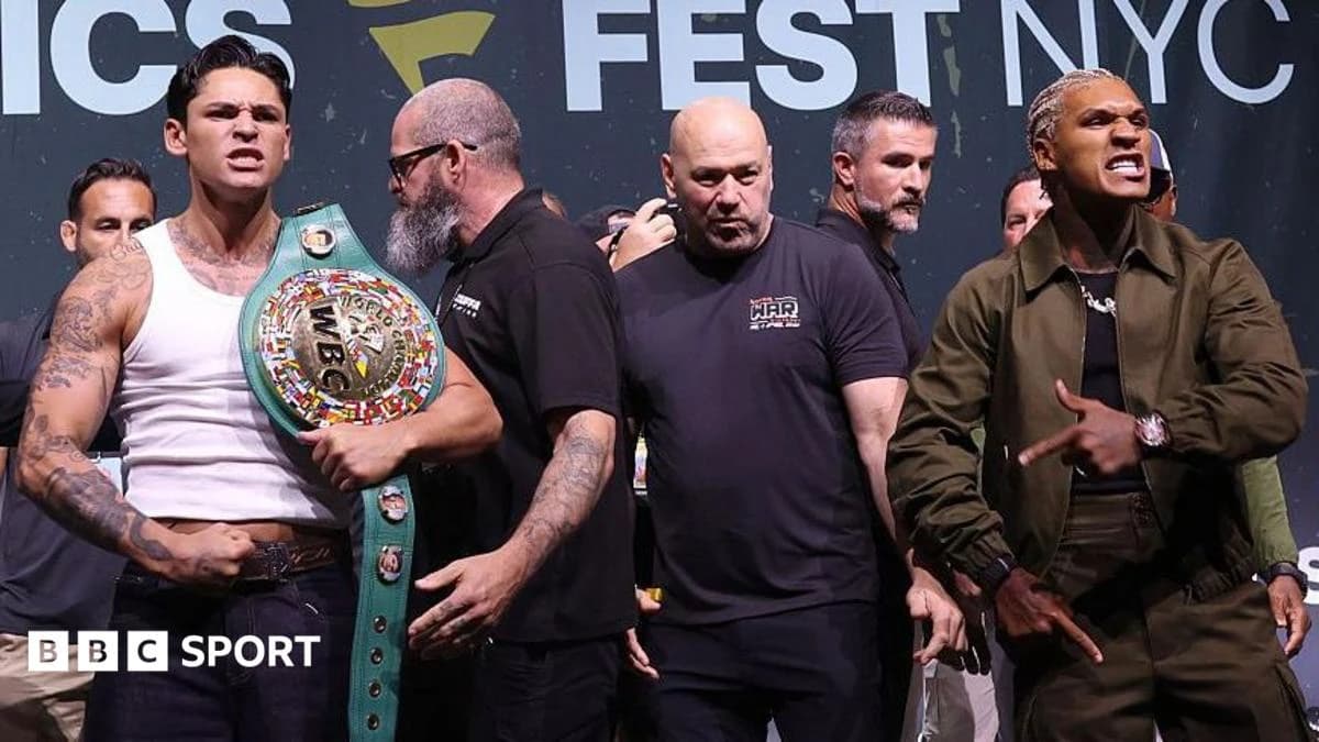 Ryan Garcia vs Conor Benn: Security stops confrontation at heated media day