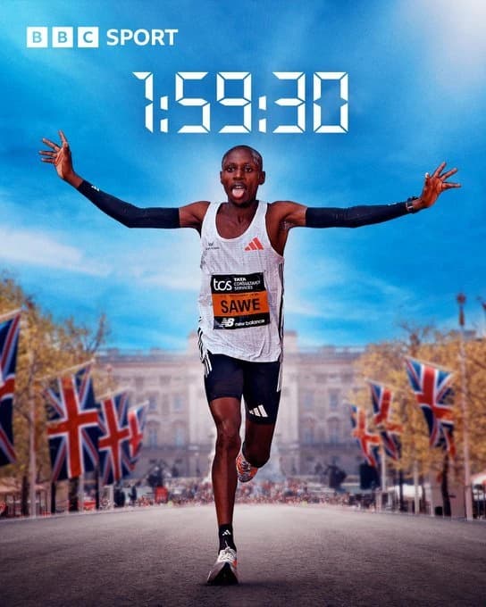 S-a scris istorie la maratonul de la Londra: câştigător cu un timp de 1:59:30, Sabastian Sawe a dobo