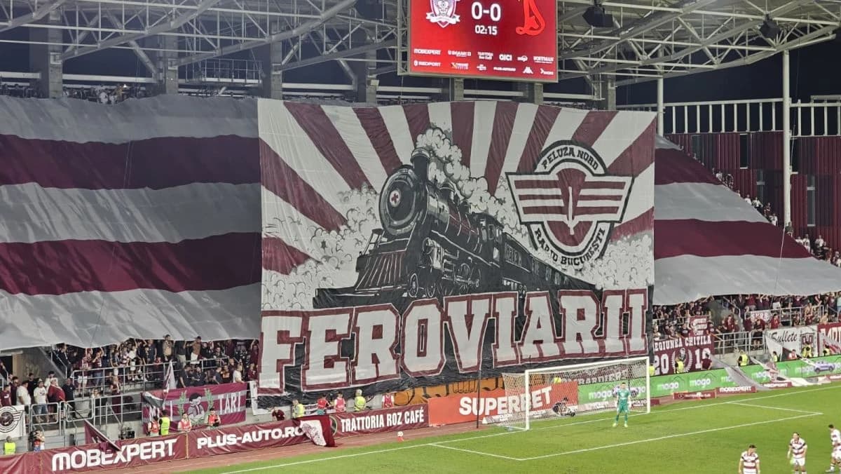 Scenografie impresionantă a giuleştenilor! Dinamoviştii au anticipat banner-ul şi le-au răspuns iron