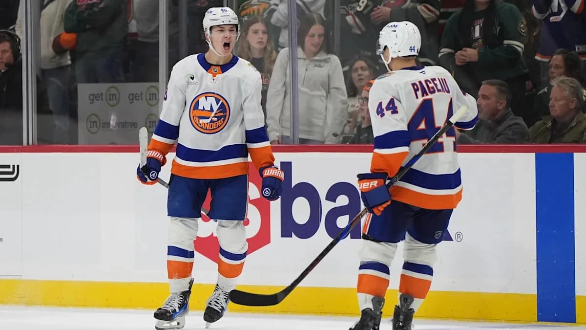 Schaefer scores his 2nd goal of the game in OT to lift Islanders past Wild, 4-3