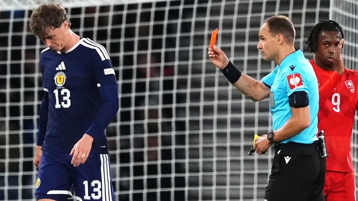 Scotland 0-3 Switzerland: Jack Hendry sees red as Sebastien Pocognoli's side suffer Nations League d