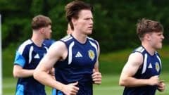 Scotland's McTominay trains after stomach upset