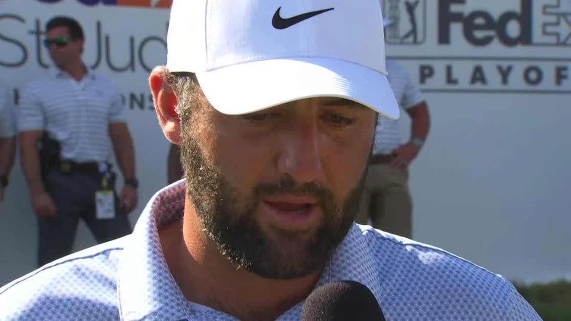 Scottie Scheffler interview after winning FedEx St. Jude