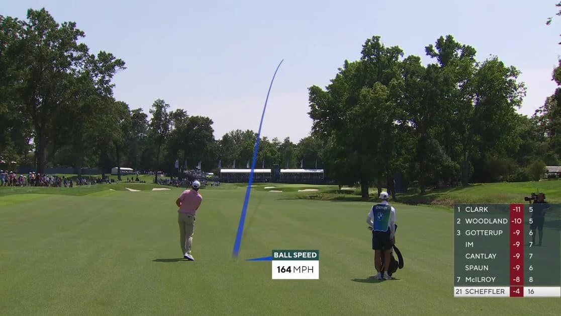 Scottie Scheffler reaches par-5 No. 17 in two, makes birdie at BMW Championship