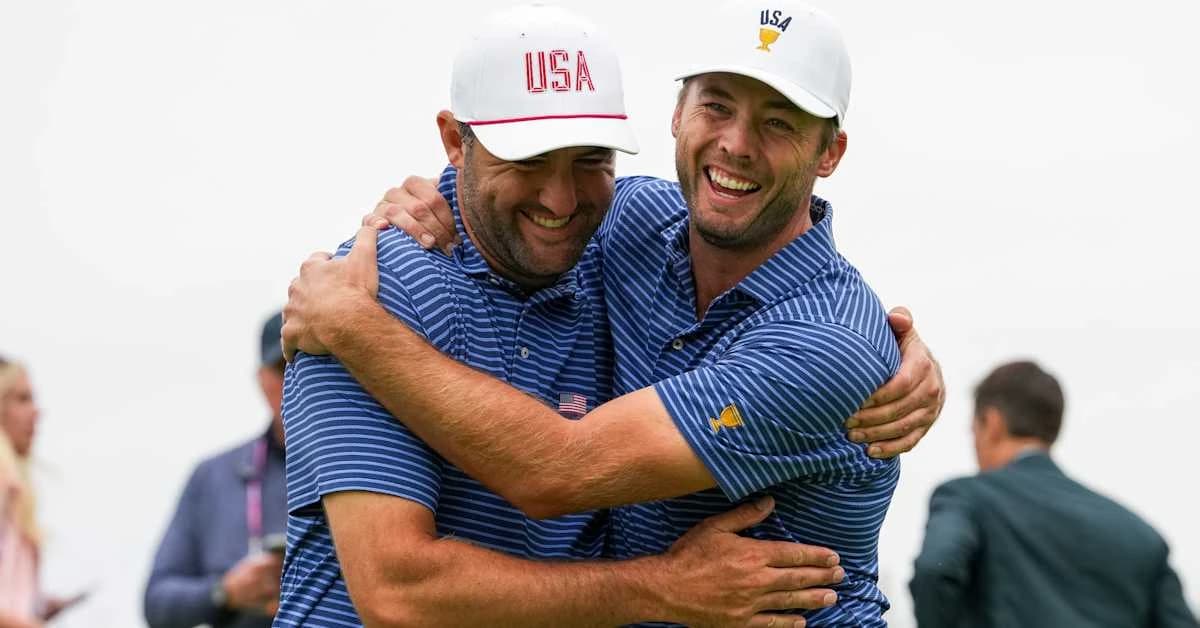 Scottie Scheffler, Sam Burns finally win together, stake Americans to 3-2 lead in Presidents Cup