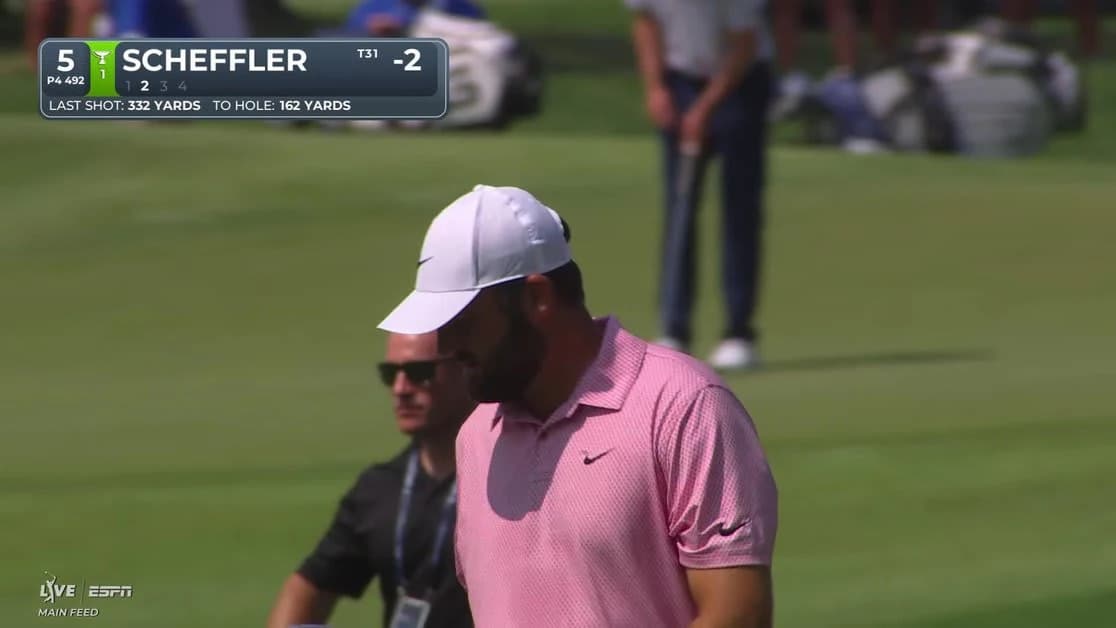 Scottie Scheffler's 162-yard approach sets up birdie on No. 5 at BMW Championship