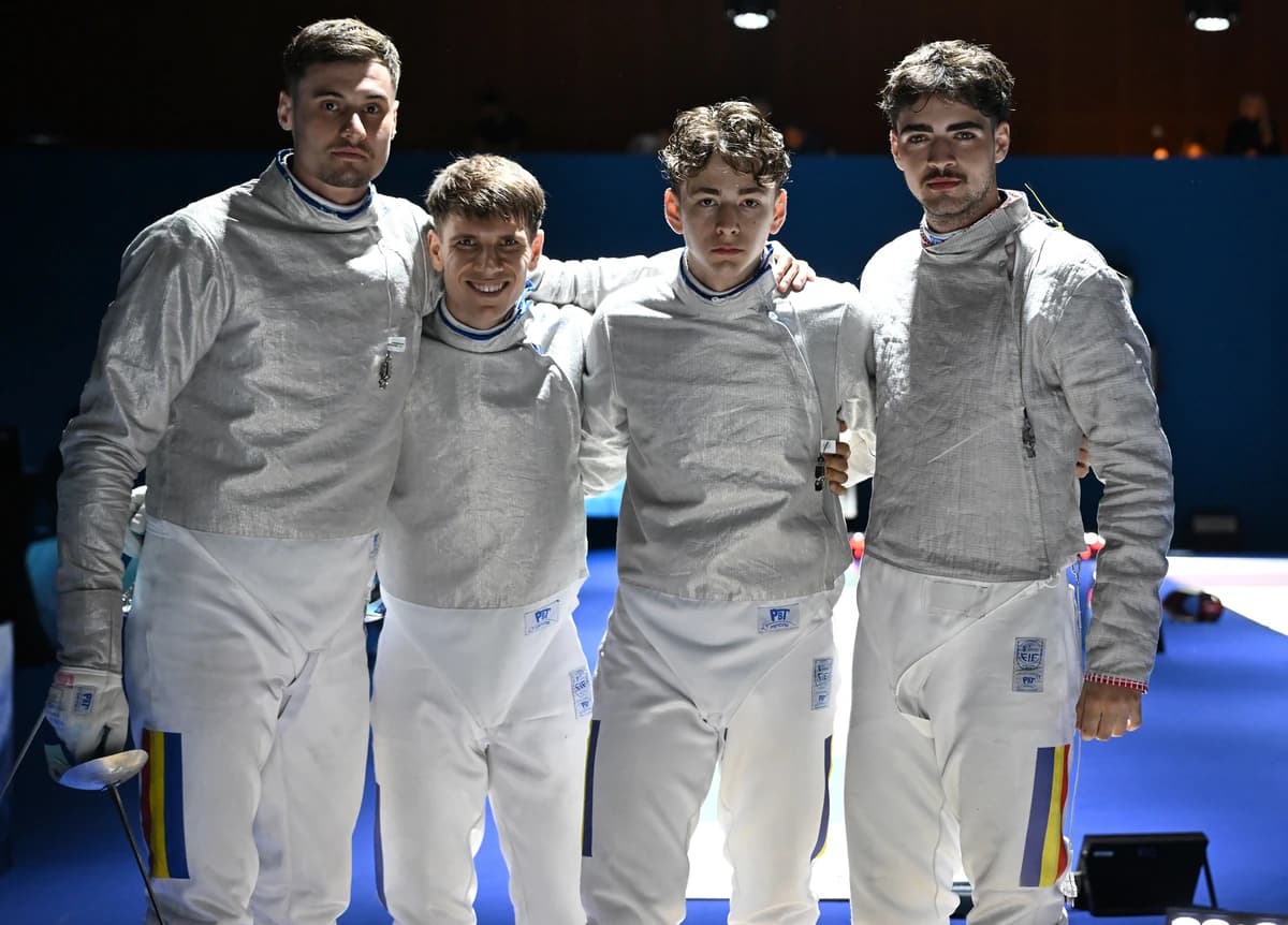 Scrimă: România este vicecampioana Europei la sabie masculin echipe