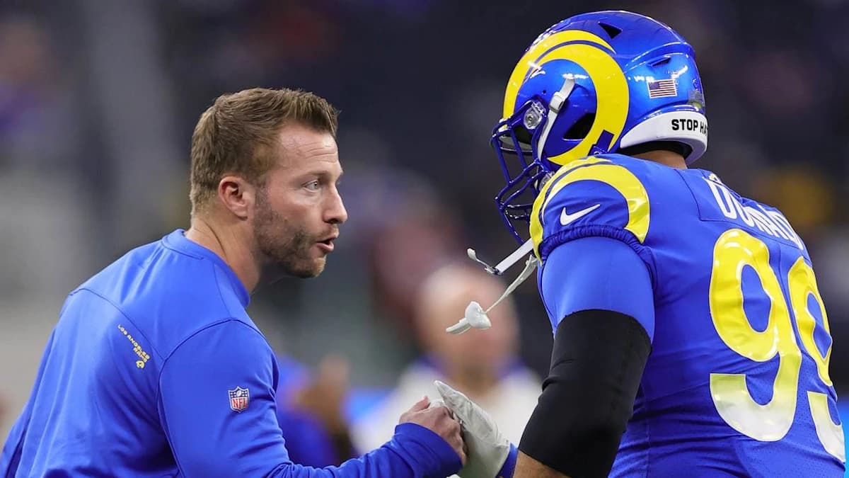 Sean McVay: Aaron Donald 'thinking about' potential return but still going 'through his process'