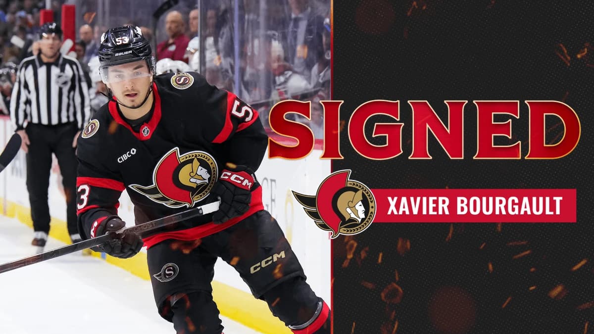 Senators sign Xavier Bourgault to one-year, two-way contract