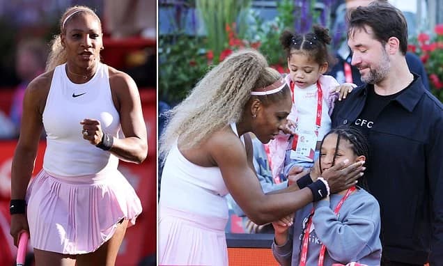 Serena Williams, 44, makes a triumphant return to tennis as she and partner Victoria Mboko storm to