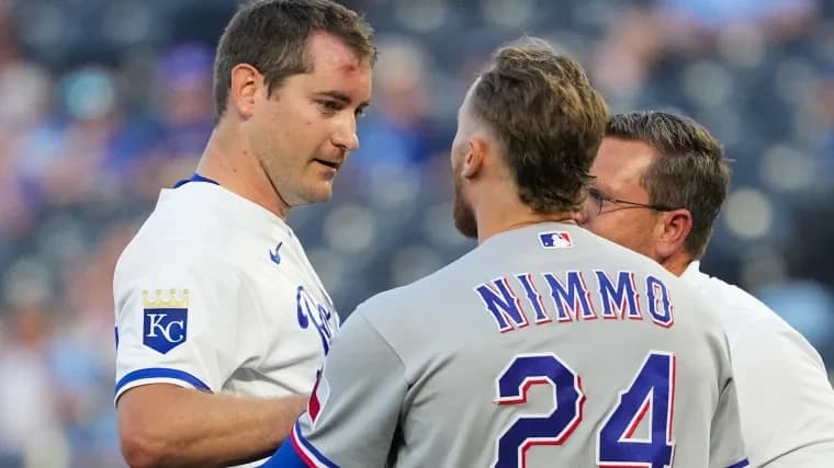 Seth Lugo injury update: Royals pitcher takes scary, 106.6 MPH line drive off head hit by Brandon Ni