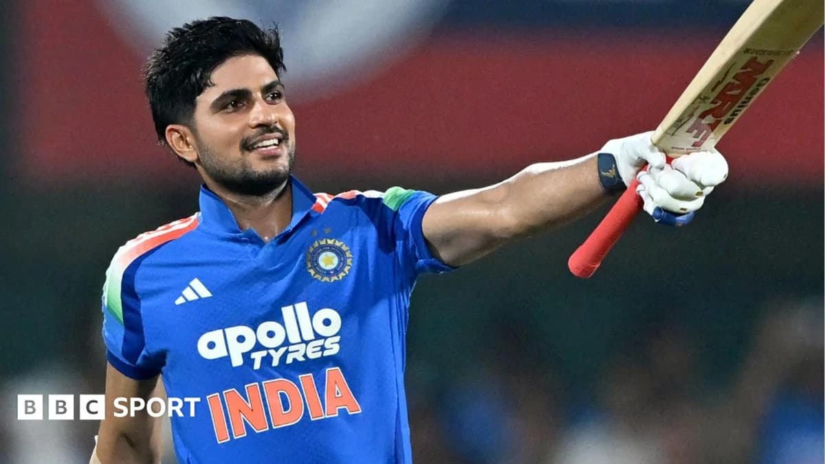 Shubman Gill hits double hundred as India beat West Indies in ODI run-fest