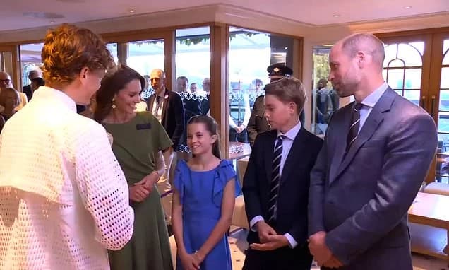 Sinner holds court with the Waleses! Wimbledon winner is congratulated by Princess Kate, Prince Will