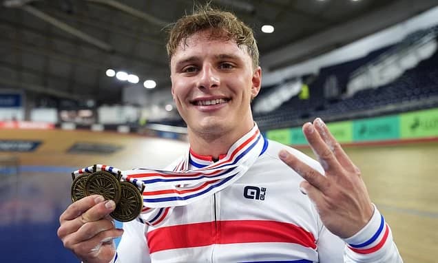 Sir Elton John's talent agency stop work with British cyclist Matthew Richardson after he was sent h
