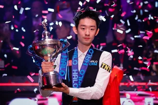 Snooker star laughs off Steve Davis' prediction after Wu Yize wins World Championship