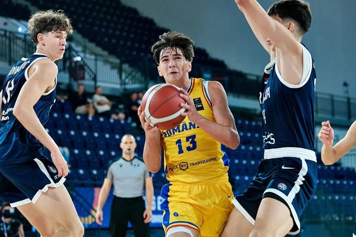Șoc la Oradea! România a învins Serbia la Campionatul European U16 de baschet, printr-un coș în ulti