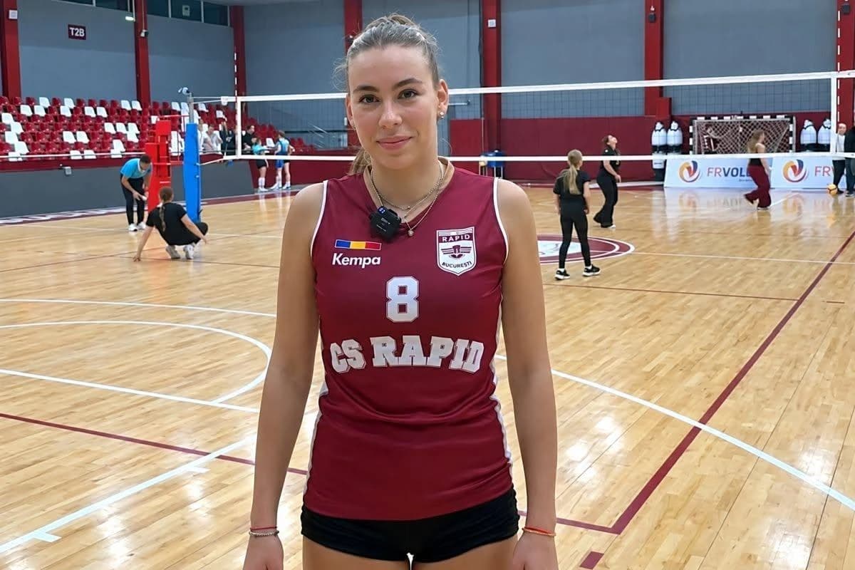 Sora lui Radu Drăgușin a debutat la 17 ani în prima ligă de volei: „Vreau să devin cea mai bună din