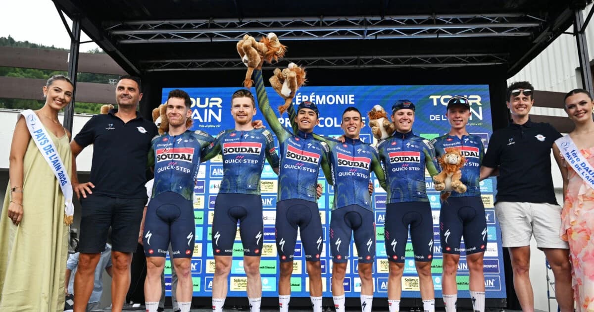 Soudal Quick-Step wins best team award at Tour de l’Ain