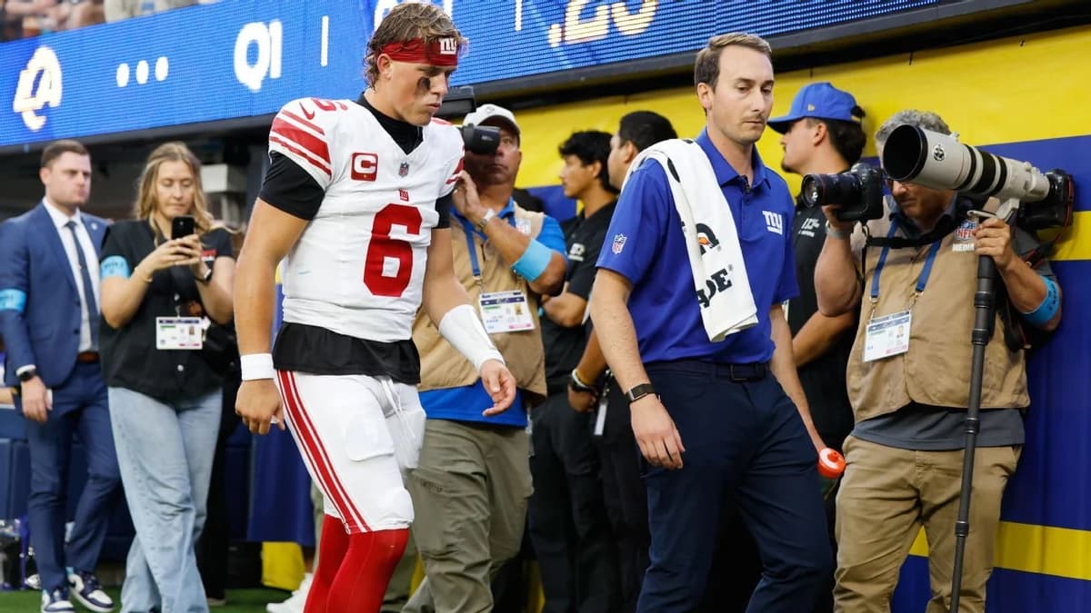 Sources: Giants QB Dart believed to have sprained MCL; more tests to come