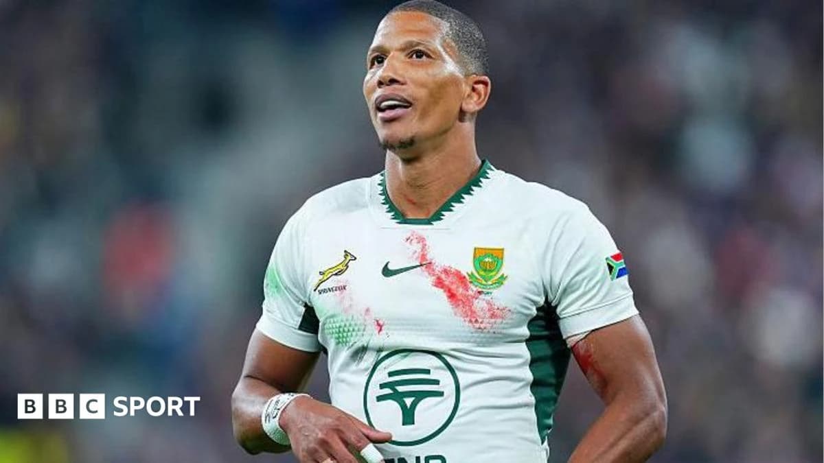 South Africa v England: Manie Libbok to start at 10 for Springboks