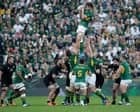 South Africa v New Zealand: rugby union first Test โ live